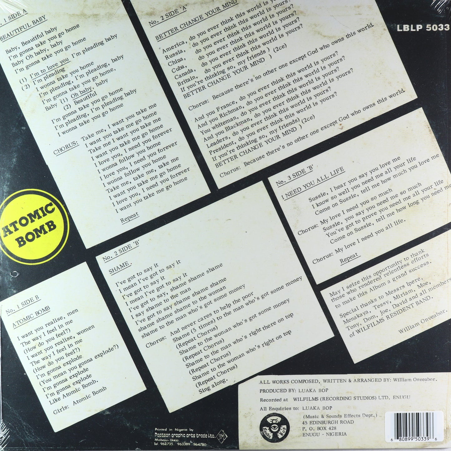 William Onyeabor-Atomic Bomb
