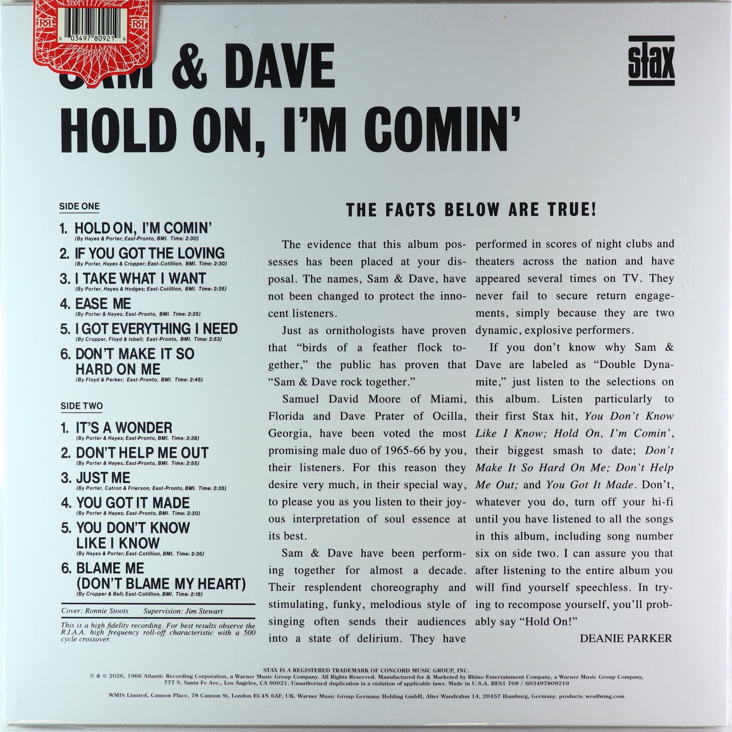 Sam & Dave-Hold On I'm Comin'