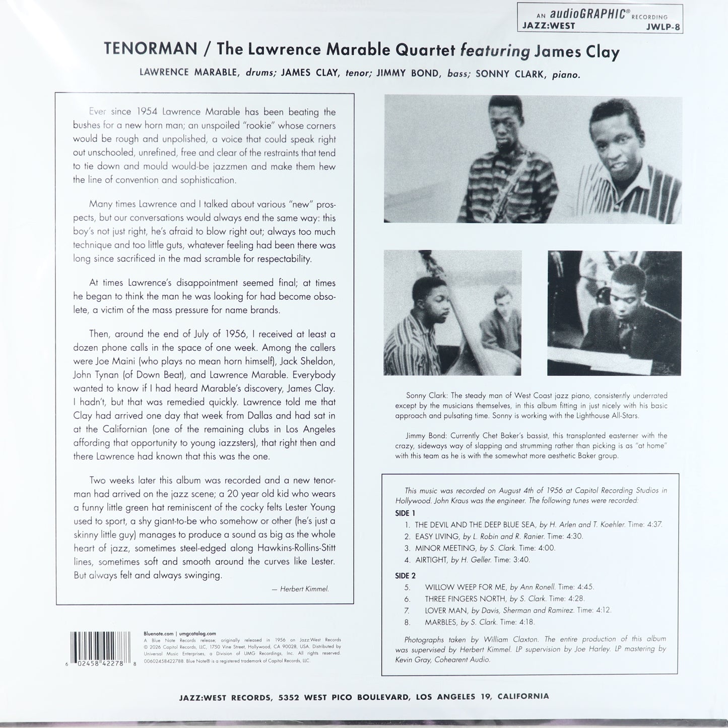 Lawrence Marable Quartet & James Clay-Tenorman