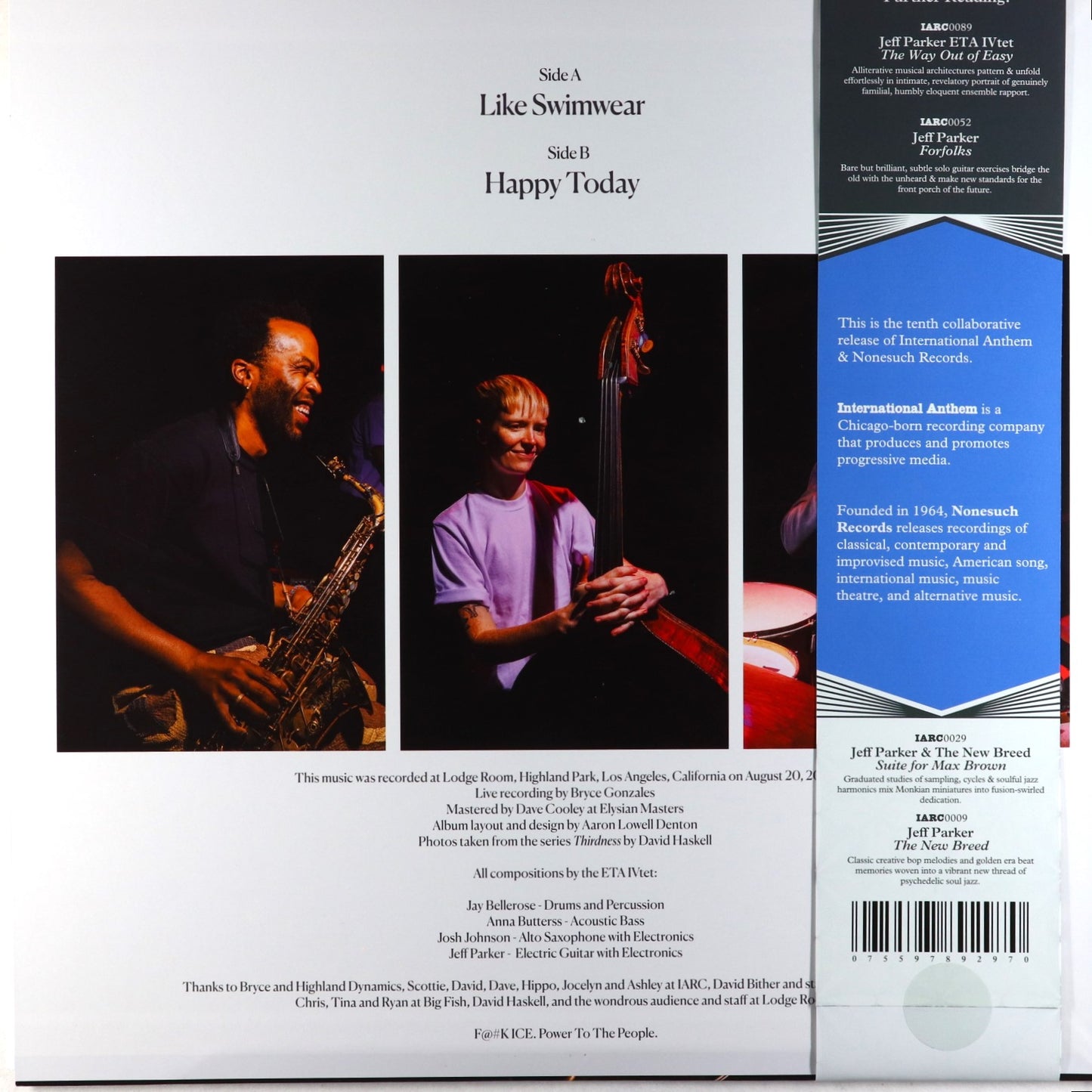 Jeff Parker ETA IVtet-Happy Today