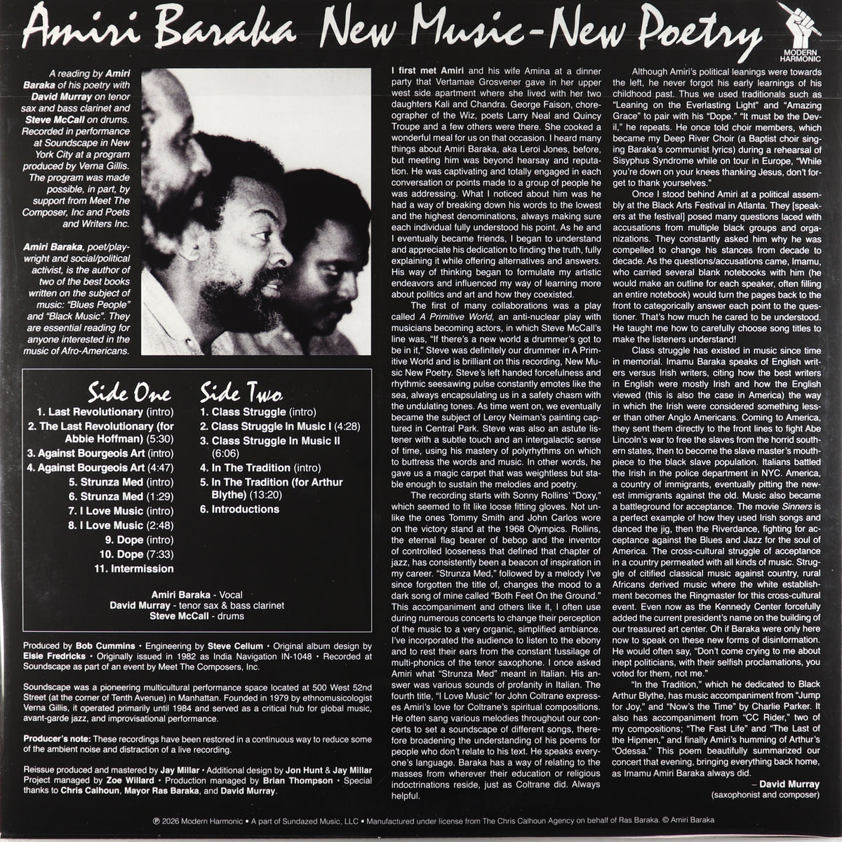 Amiri Baraka-New Music—New Poetry