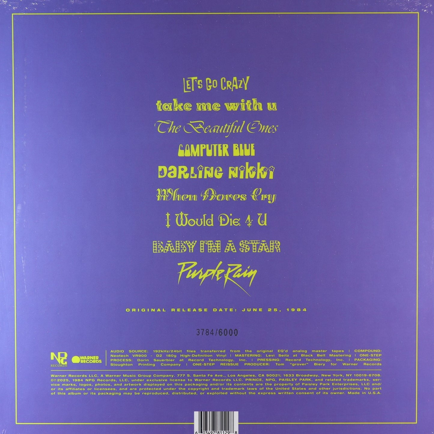 Prince-Purple Rain Limited Edition Boxset