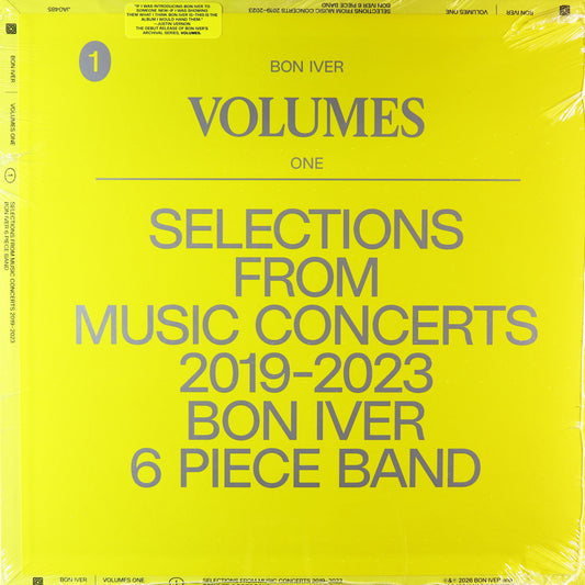 Bon Iver-Volumes: One Selections From Music Concerts 2019—2023 6 Piece Band