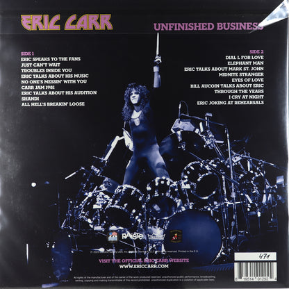 Eric Carr-Unfinished Business: The Liquid Vinyl Numbered Edition