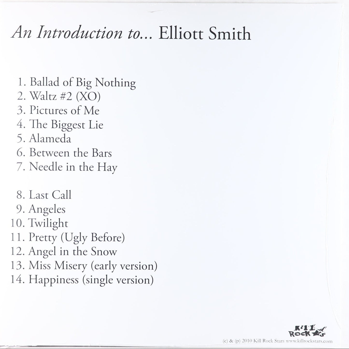 Elliott Smith-An Introduction To