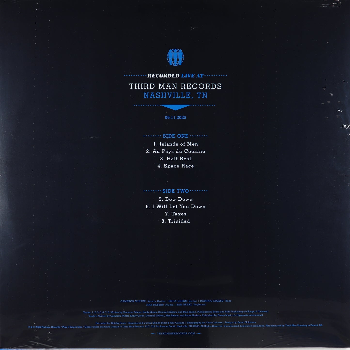 Geese-Live At Third Man Records