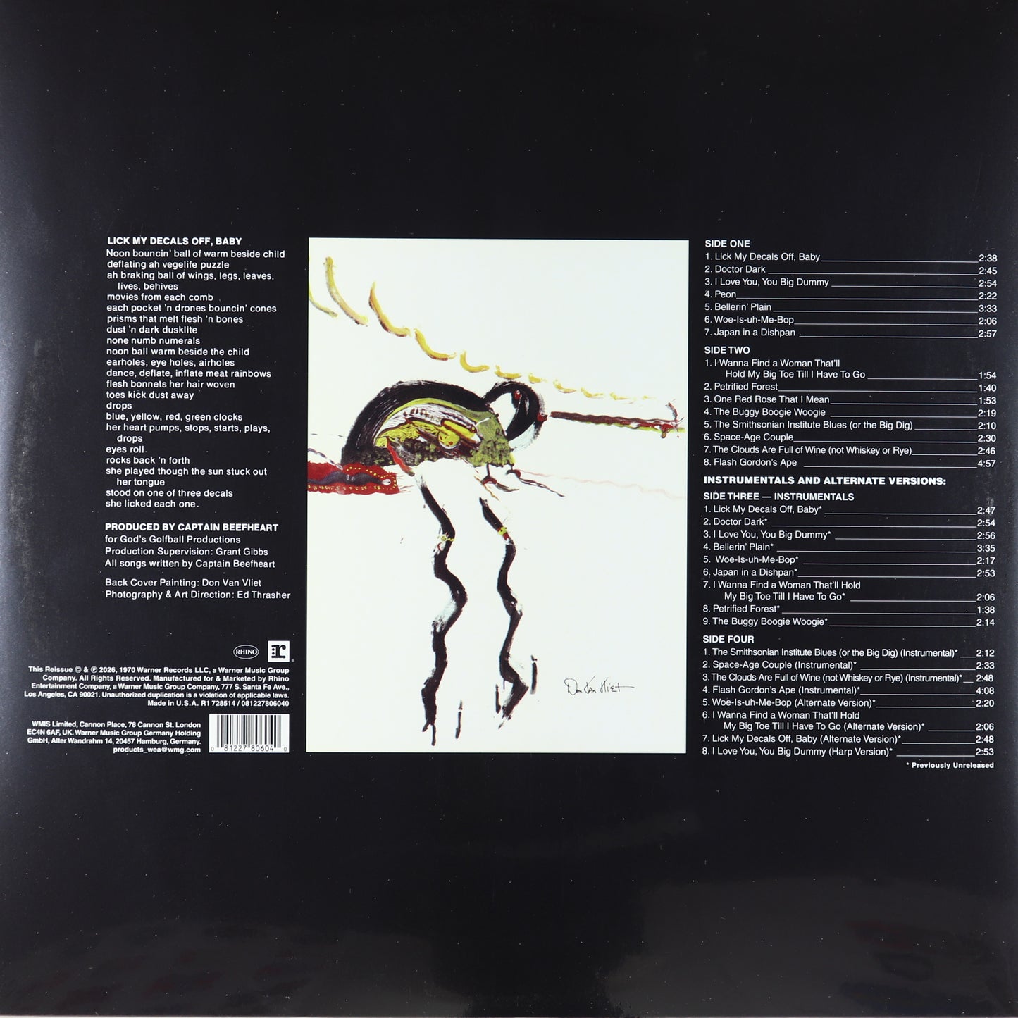 Captain Beefheart / Magic Band-Lick My Decals Off Baby