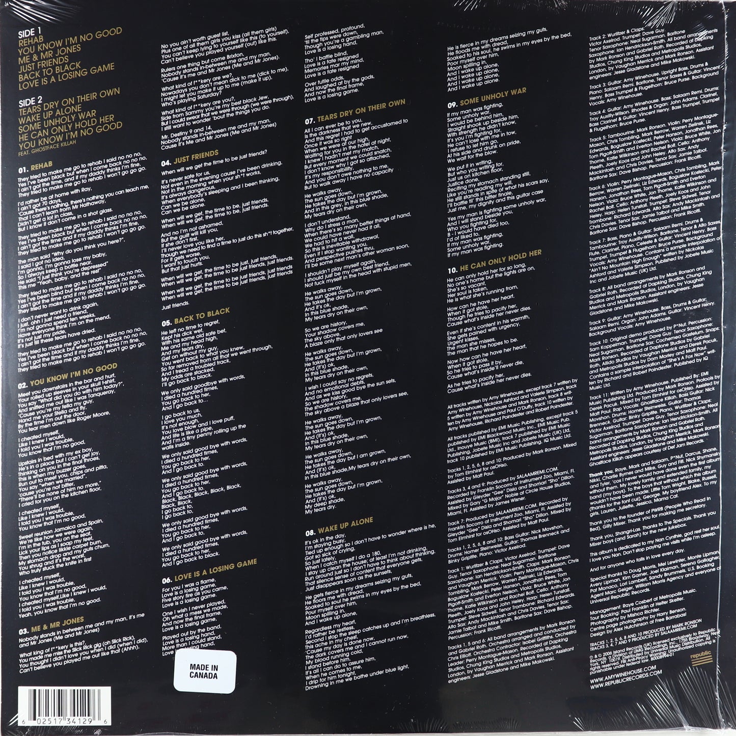 Amy Winehouse-Back To Black