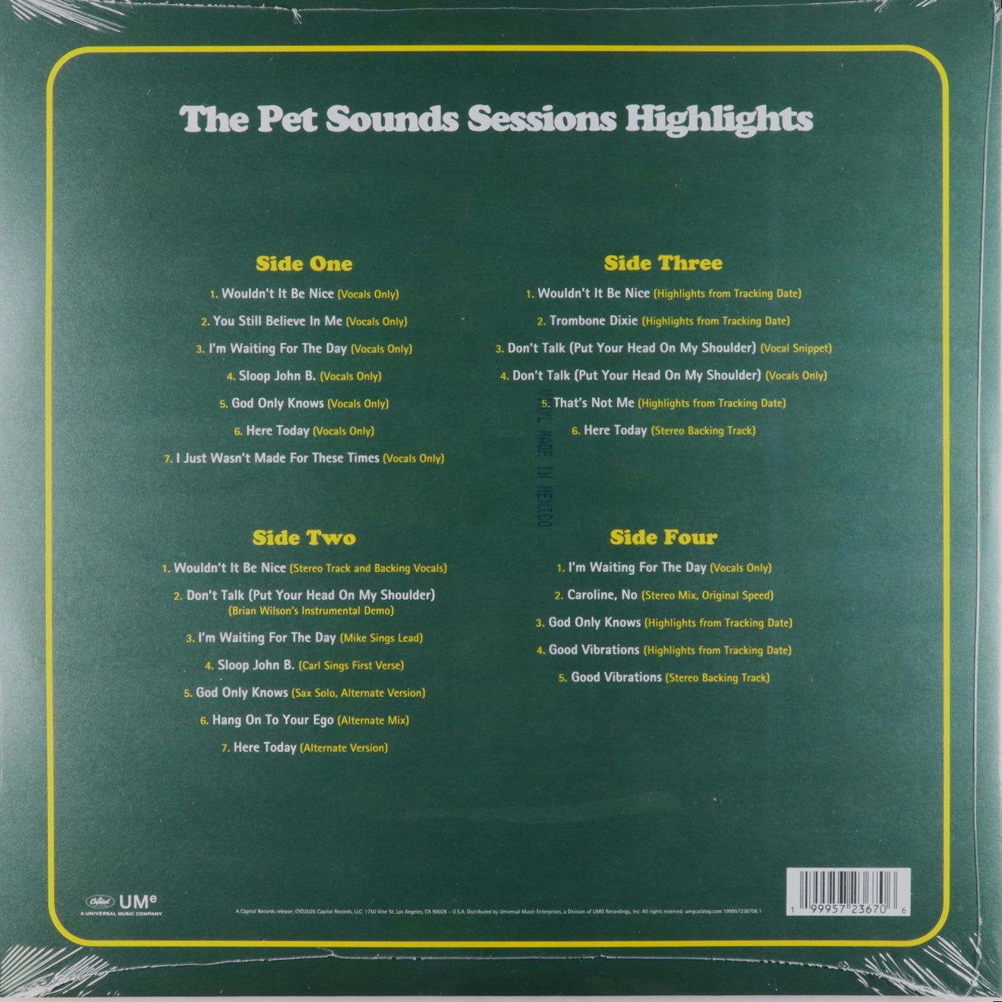 Beach Boys-The Pet Sounds Sessions Highlights