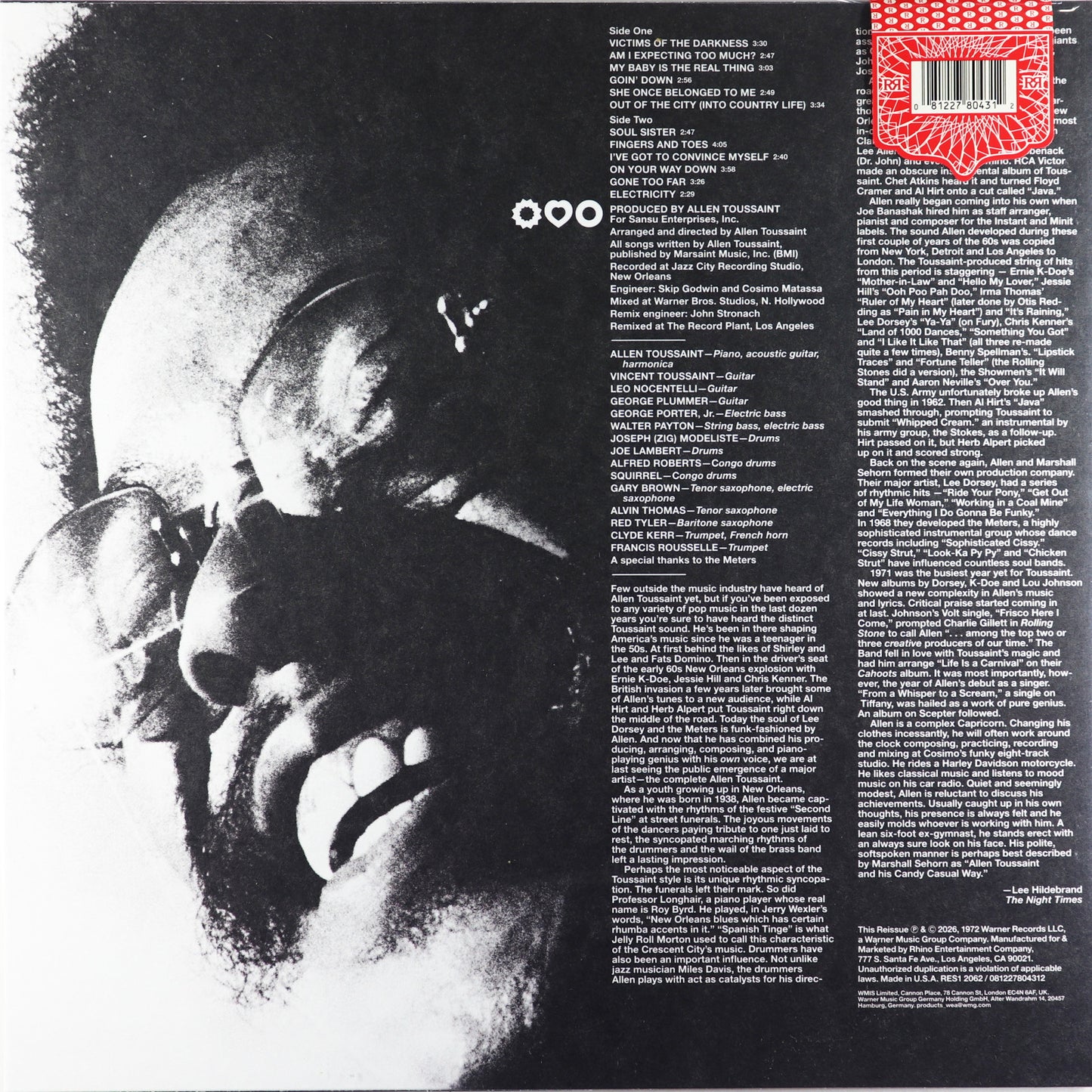 Allen Toussaint-Life Love and Faith