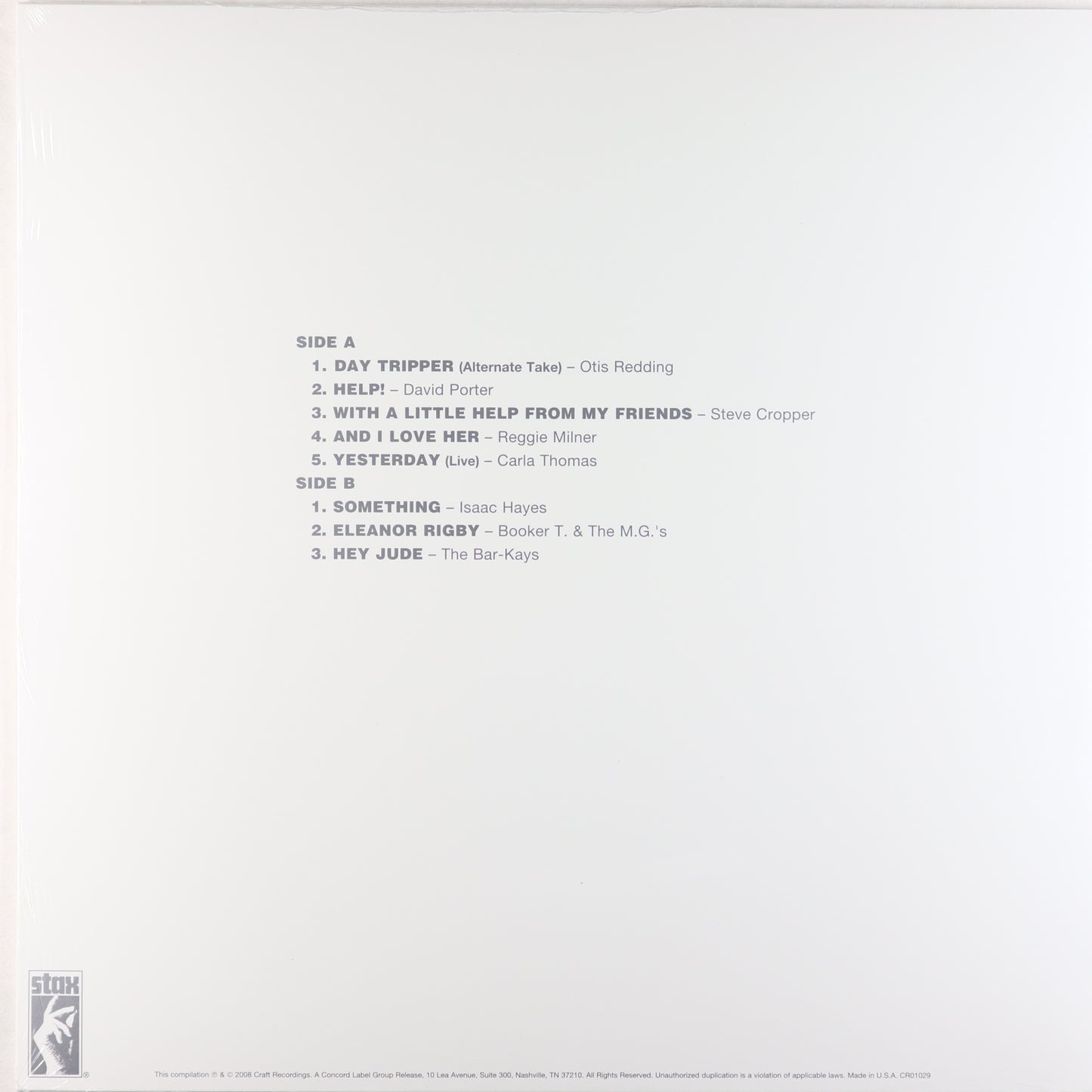 Various-Stax Does The Beatles