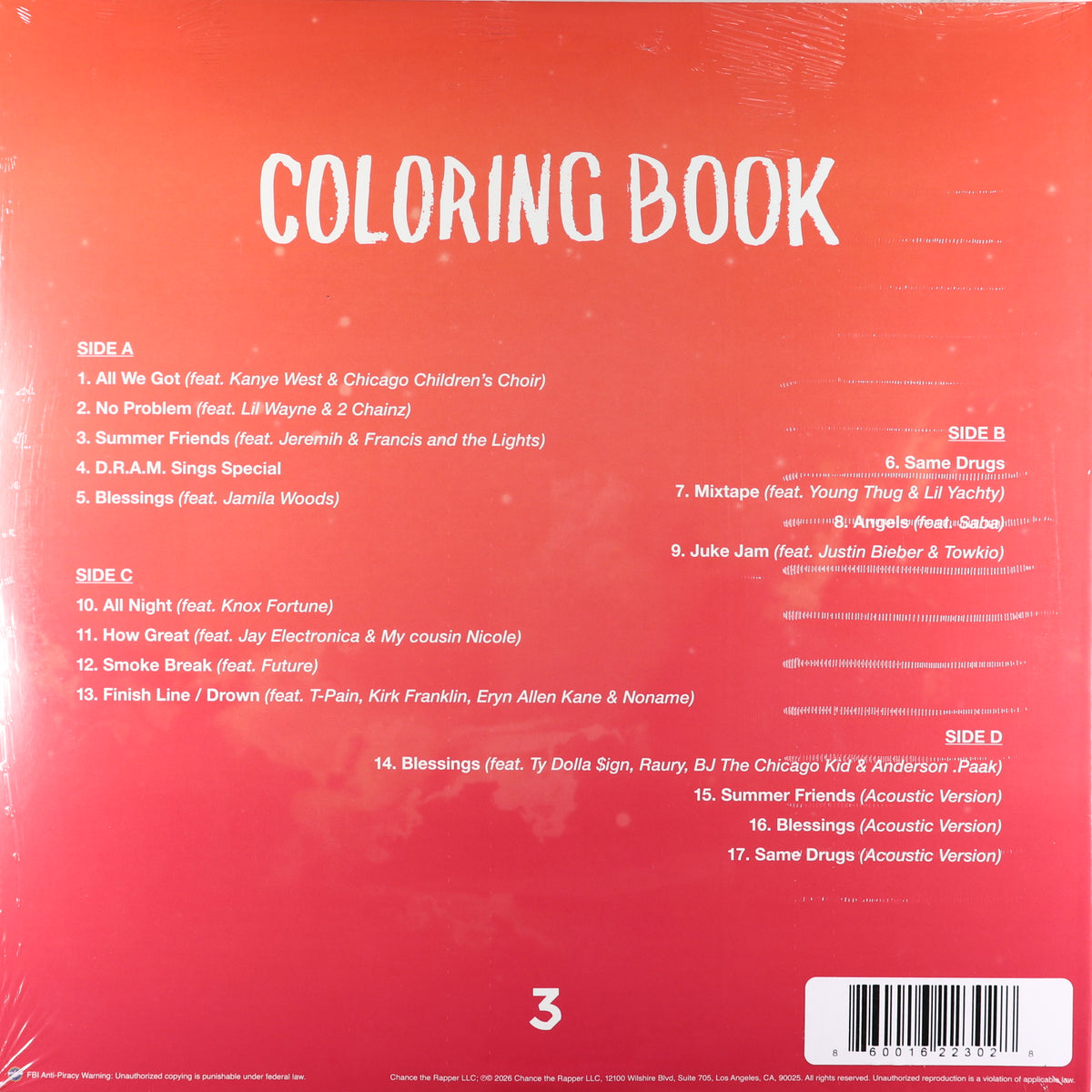 Chance The Rapper-Coloring Book