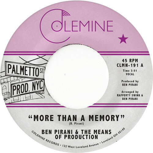 Ben Pirani & The Means Of Production-More Than A Memory