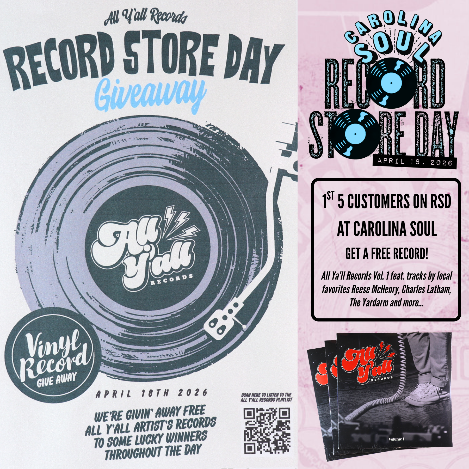 RECORD STORE DAY – Carolina Soul Records